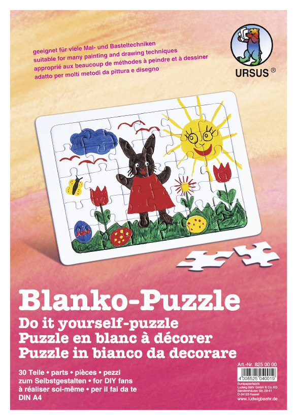 Blanco Puzzel DINA4 - 30 stukjes